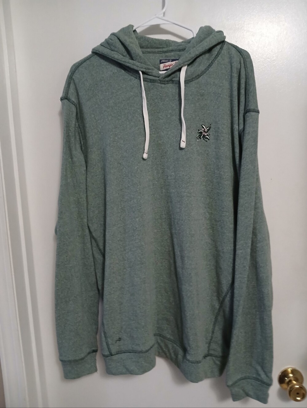 Johnnie-O Mens Dali Pullover Hoodie XXL Heathered Sage